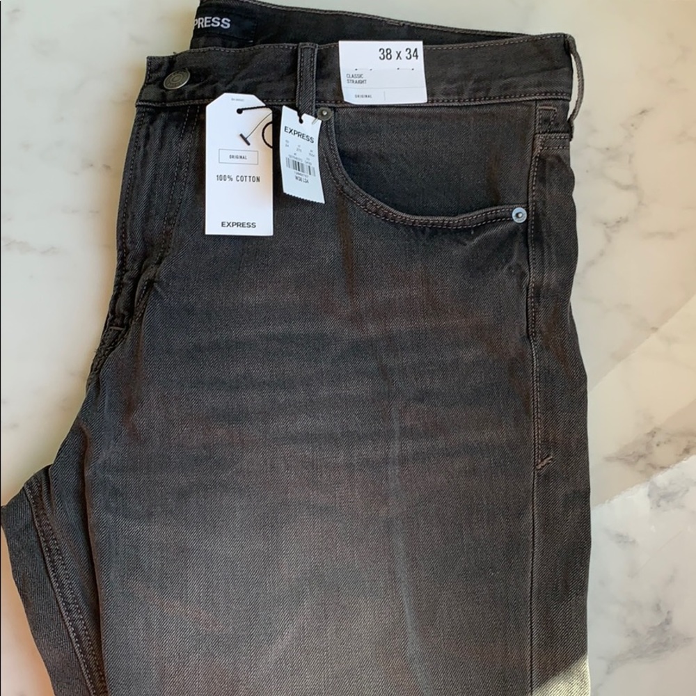 NWT Express Grey Men Jeans